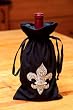 Rhinestone Fleur-de-Lis Bottle Bag