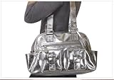 Sheri Genuine Leather Diaper Bag from Baby Kaed - SILVER