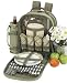Outdoor Living : Picnic At Ascot 039 Hamptons Picnic Backpack for 4 OLIVE TWEED