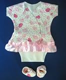 Pink Roses Sassy Dress Set, Small Preemie 3-6 Pounds