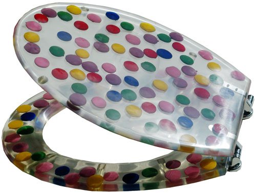 Puregadgets puregadgets giant smarties bathroom wc luxury toilet seat 10069