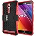 ASUS ZenFone 2 ZE550ML/ZE551ML Case - HOTCOOL Heavy Duty Rugged Dual Layer Armor with Kickstand Cover Case For ASUS Zenfone 2 ZE550ML/ZE551ML(Will Not Fit ZE500CL Model), Red
