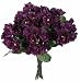 16" Purple Violet Silk Floral Bouquet