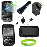 Crazyondigital Accessory Charger Case Screen Protector for Blackberry Curve ....