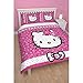 Hello Kitty Childrens Girls Sommerwind Reversible Duvet Cover Bedding Set (Double) (Pink)