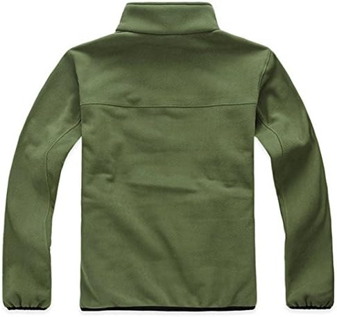 Landoo Male Fall and Winter Thick Fleece Six Colors Sports Jacket (L, Army Green)