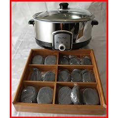Starterset Hot Stone 23 Basaltsteine Erw�rmer 4L Warmhaltetopf W�rmeger�t