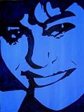Blue Girl Original Signed Acrylic Painting