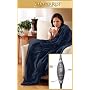 SlumberRest Premiere Throw RoyalMinkTM COLOR: LAGOON (BLUE) - Heated Electric Warming Heating Blanket
