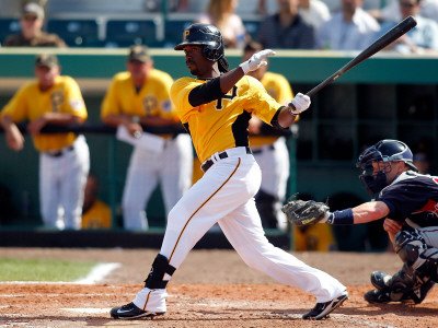 Minnesota Twins v Pittsburgh Pirates, BRADENTON, FL - MARCH 02: Andrew McCutchen Sports Photographic Poster Print by J. Meric, 9x12
