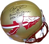 Charlie Ward Florida State Seminoles Autographed Authentic Full Size Helmet with Heisman, 93 Champs and 2006 CHOF Inscriptions