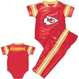 Reebok Kansas City Chiefs Infant Short Sleeve Creeper/Pant Set