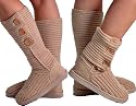 EyeCatchShoes - Womens Snugg Cardy Knitted Boot