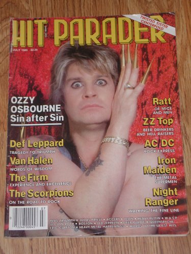 Hit Parader Magazine Back Issue - July 1985 Ozzy Osbourne Cover