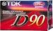 TDK D90 90 Minute Audio Tape (10 pack)