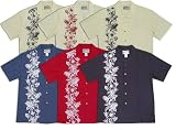 Hibiscus Panel Men's Hawaiian Aloha Shirt