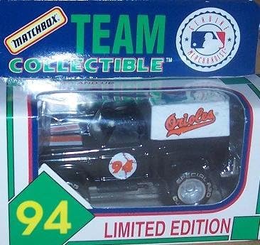 Baltimore Orioles 1994 Matchbox MLB Diecast Ford Flareside Pick-up Truck White Rose Collectible Toy Car 1:64 Scale Pickup by Matchbox