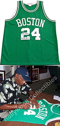 Sam Jones HoF 83 & NBA 50 Autographed / Signed Boston Celtics Jersey