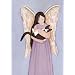 Tuxedo cat and angel / Lynch folk art print