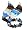 Sizzle Blue Silk Print