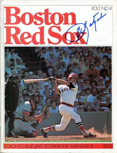 Carl Yastrzemski Autographed Boston Red Sox Program