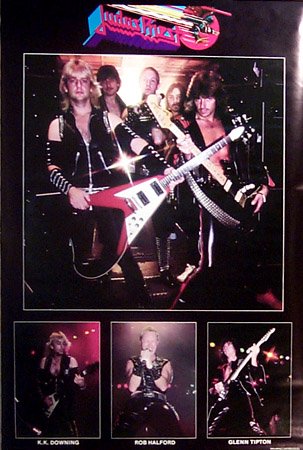 Judas Priest Rob Halford Original 80's 23x35 Poster