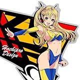 ハチプロデザイン HPS-001Y スズキたんマーク2 イエロー Sサイズ 左右セット ステッカー デカール 鈴木がんま
