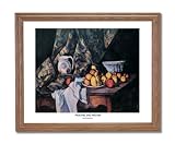 Paul Cezanne Peaches Pitcher Table Tuscan Home Decor Wall Picture Oak Framed Art Print