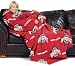Ohio State Buckeyes Adult Comfy Throw Blanket with Sleeves