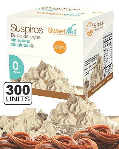 Sweetwell Sugar Free Meringue Cookies, Milk Candy - 300 units (10 bags of 30 units).
