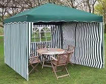 GREEN 2.5M x 2.5M GAZEBO WITH SIDE PANELS NEW EASY POP UP CONSTANTINA