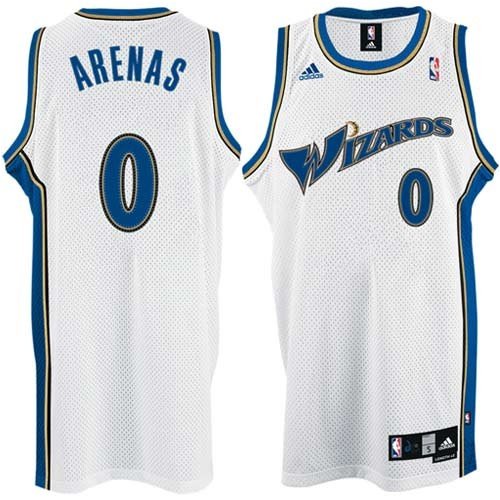 adidas Washington Wizards #0 Gilbert Arenas White Home Swingman Basketball Jersey