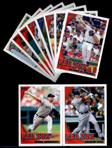 2010 Topps Baseball Cards Complete TEAM SET: Boston Red Sox (Series 1 & 2) 24 Cards Including Papelbon, Pedroia, Ellsbury, Ortiz, Hermida, Beckett, Youkilis, Martinez, Bay & More!!