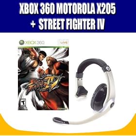 Xbox 360 Motorola X205 Gaming Headset with Street Fighter IV Game