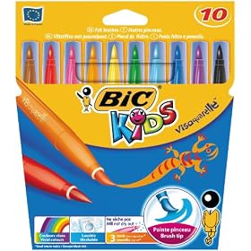 BIC - 10 Feutres pinceaux visaquarelle