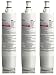 Whirlpool 4396508T KitchenAid MayTag Side-by-Side Refrigerator Water Filter, 3-Pack