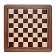 Walnut Chessboard with Inlay Border and Rounded Corners - 21 Inches