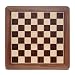 Walnut Chessboard with Inlay Border and Rounded Corners - 21 Inches