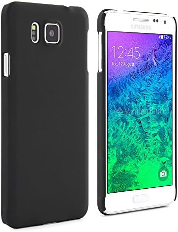 Samsung Galaxy Alpha Hard Shell Case Cover engraved design case cover for samsung Alpha protective slim back cover for Galaxy Alpha snap on cover hard shell back cover case for samsung galaxy Alpha SM-G850Y, SM-G850FQ - Slim Back Shell - Black - Proporta