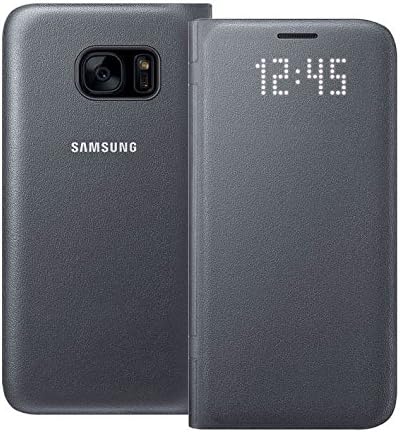 Samsung Galaxy S7 Edge LED Wallet Cover Case Black EF-NG935PBEVZW
