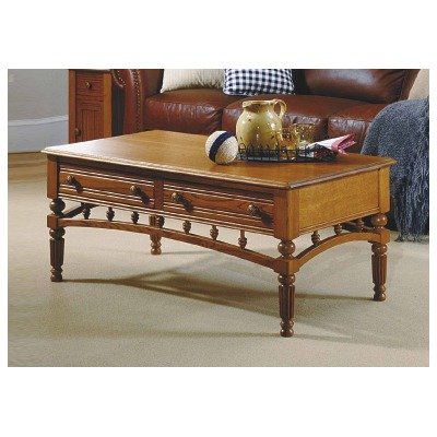 American Tapestry Cocktail Table Ginger Oak