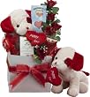 Puppy Love Care Package Gourmet Gift Basket - a great romantic gift!