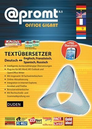 promt Office 8.5 Gigant Deutsch - Englisch, Französisch, Spanisch und Russisch
