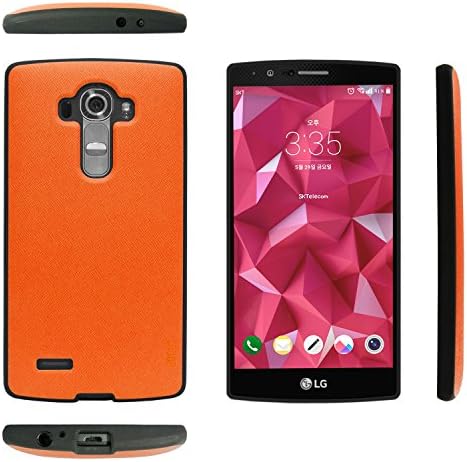 LG G4 Case, Scudo [Vivid Shield Saffiano] LG G4 Case Compatible with Leather, LG G4 Case Drop Protection, LG G4 Case Slim [2mm] TPU Cover, LG G4 Case Orange