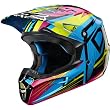 Fox Racing Undertow Youth V1 MX Motorcycle Helmet - Green/Blue