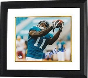 Signed Mike Sims-Walker Photo - 8x10 Custom Framed - Autographed NFL Photos