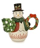Waterford ® Holiday Heirlooms Jolly Plaid Snowman Teapot, 8.5 Inches High