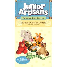 Sculpting Cartoon Critters (Junior Artisans: Polymer Clay Series) [VHS]