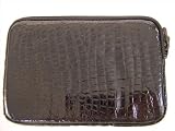 Shiny Black Faux Eel Skin Print Kindle Case
