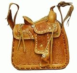 Leather Western Saddle Purse